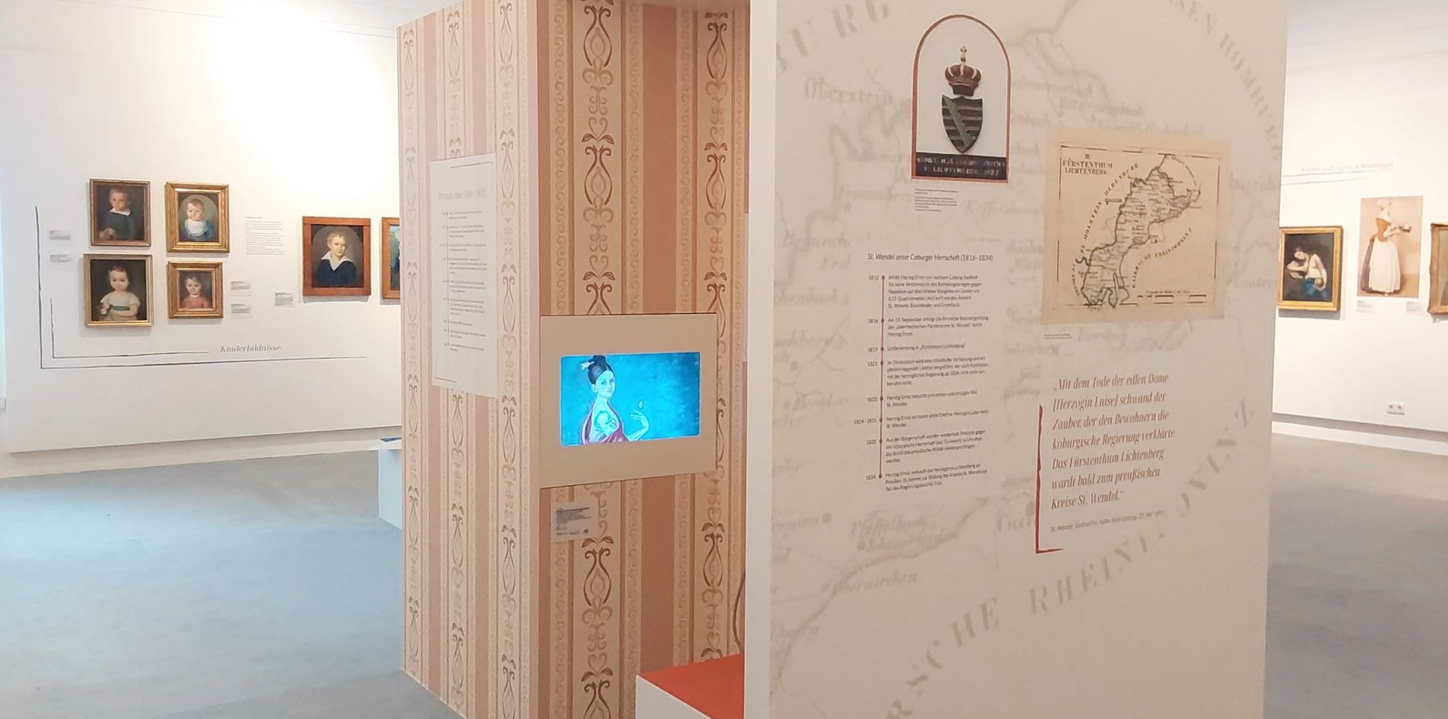 Blick in die Ausstellung im Museum St. Wendel